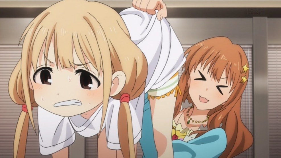 Maid anime in diapers