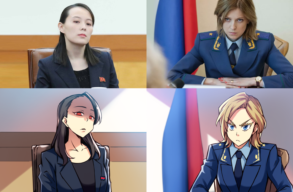Kim Yo Zhon and Natalya Poklonskaya
