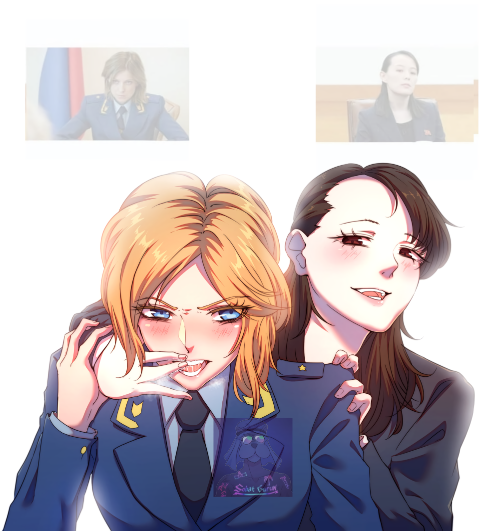 Poklonskaya and Kim Yo Zhon