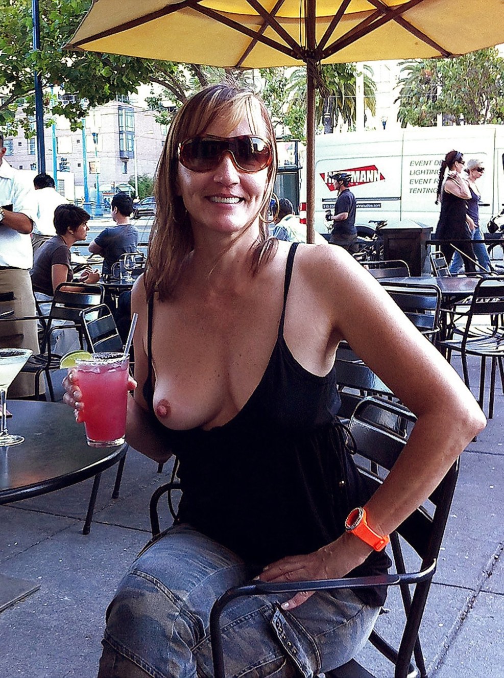 Breeding breasts in public places