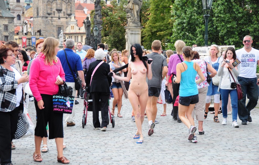 Naked on Diana Nip Activity Street