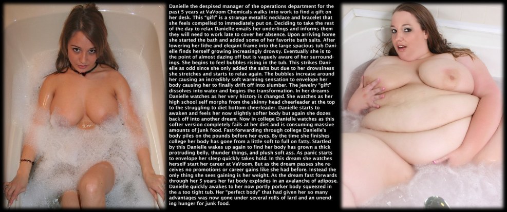 Girls before and after feederism