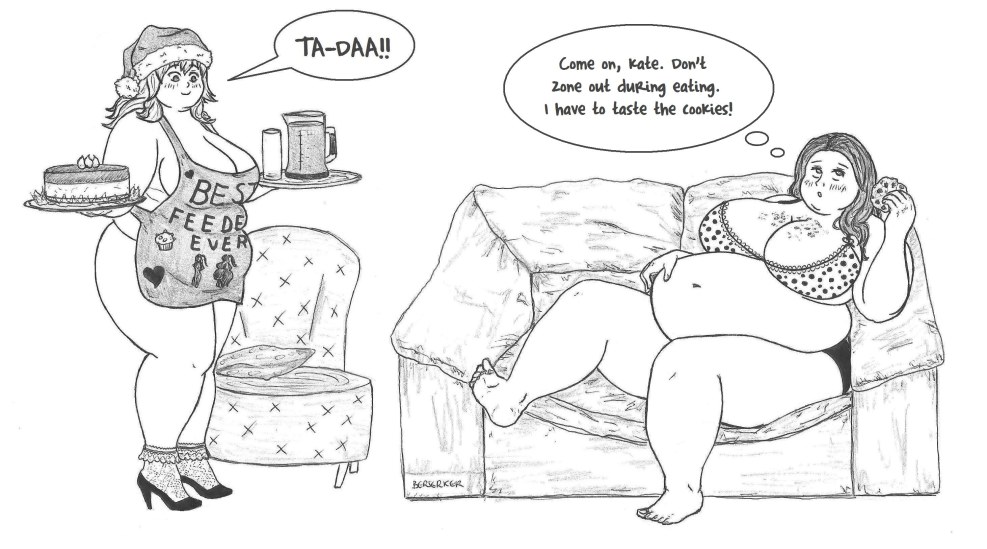 SSBBW feeding Anime Hentai