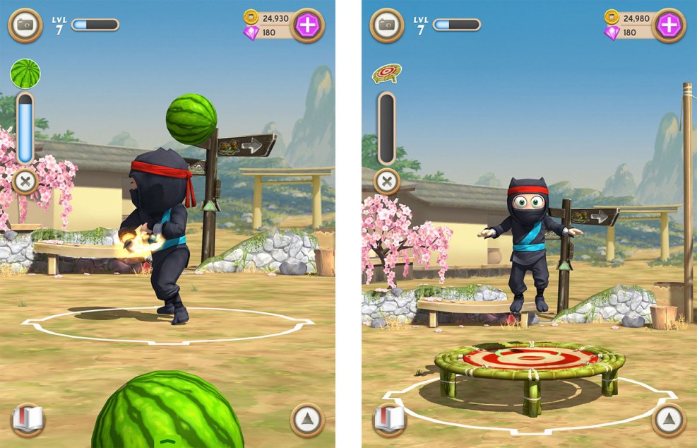 The game is clumsy ninja