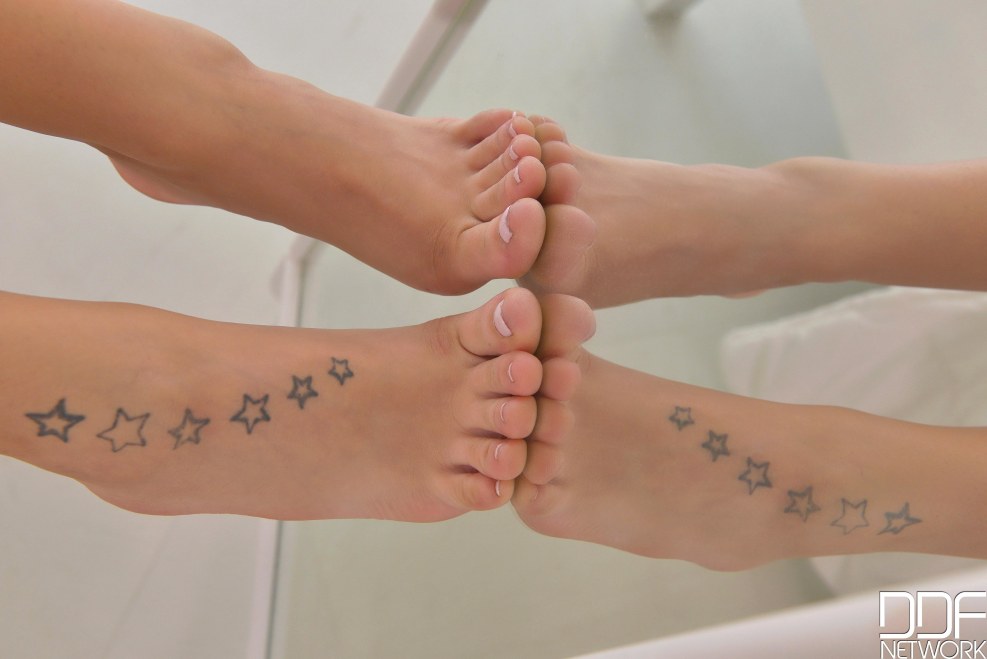 Blonde with long legs