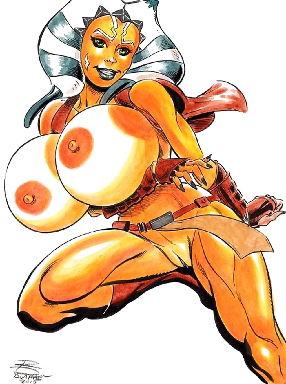 ASOKA Tano giant breasts