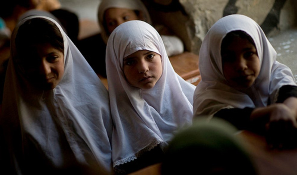 Afghan girls in Moscow