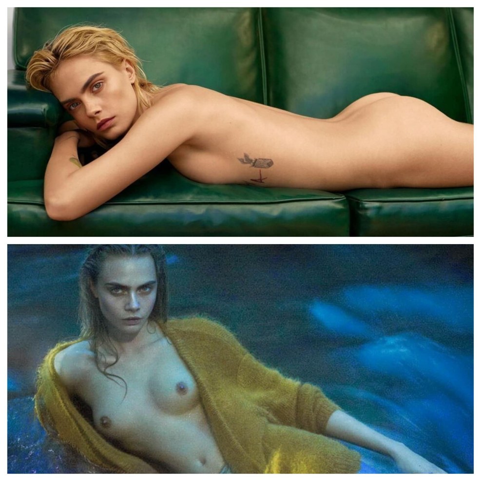 Actress Kara Delevingne naked
