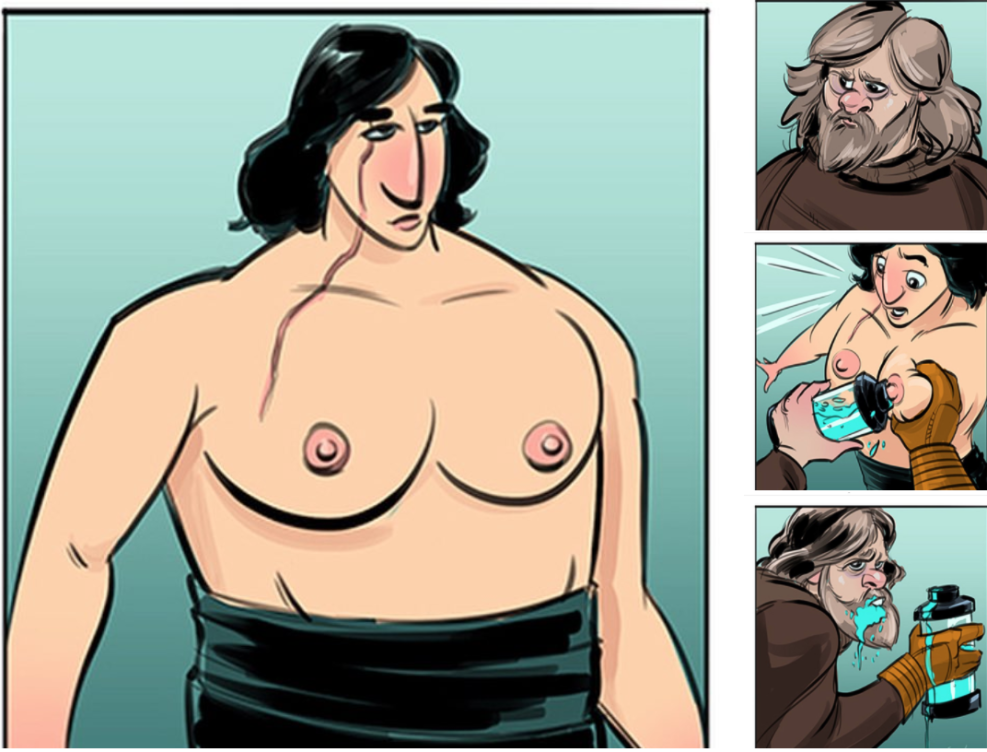 Kylo Ren Cums Gha Rey