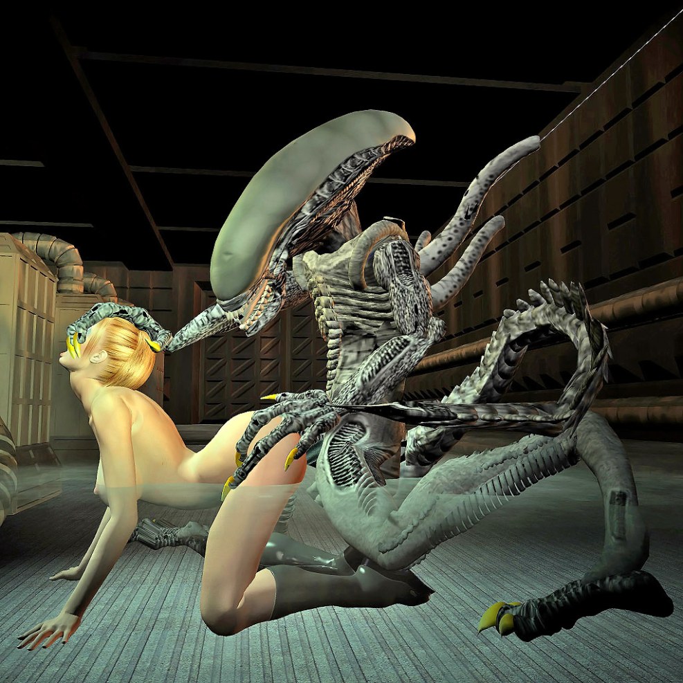 Woman xenomorph 3D Hentai