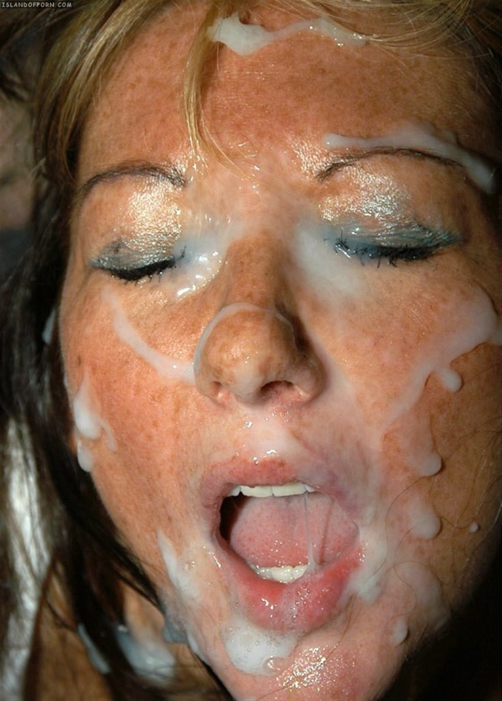 Cleaned faces of women