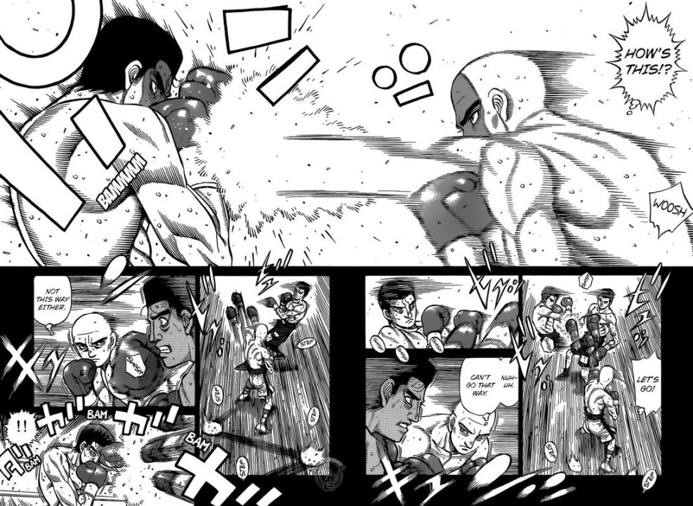 The first step of the Anime Sendo Ippo