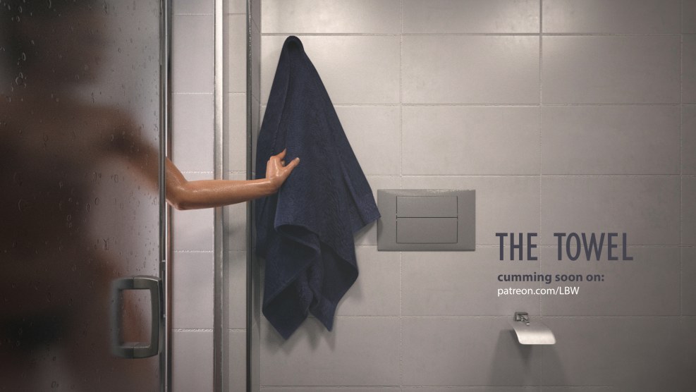 Naked standing a crustacean against the wall