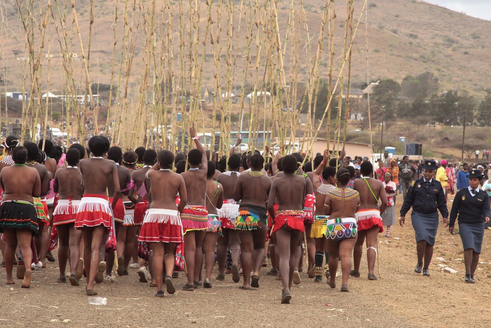 Naked Nude Pussy Zulu Umhlanga Reed Dance