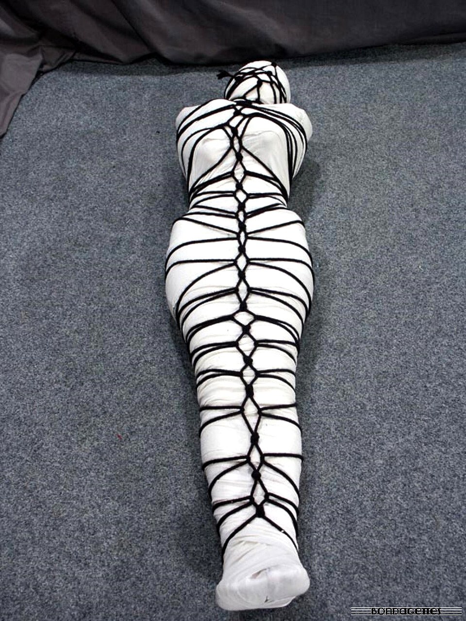 Latex bed bondage bdsm