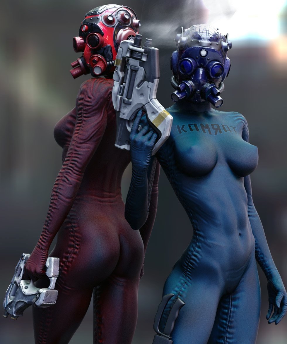 Naked women of Cyberpan