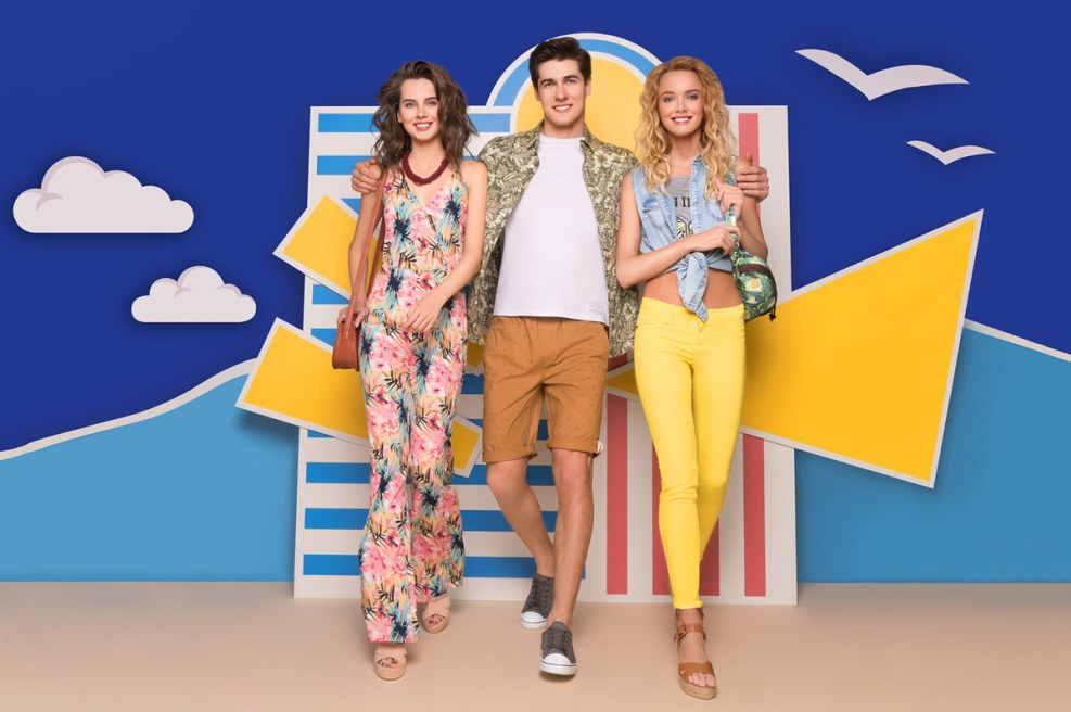 Advertising of clothing summer