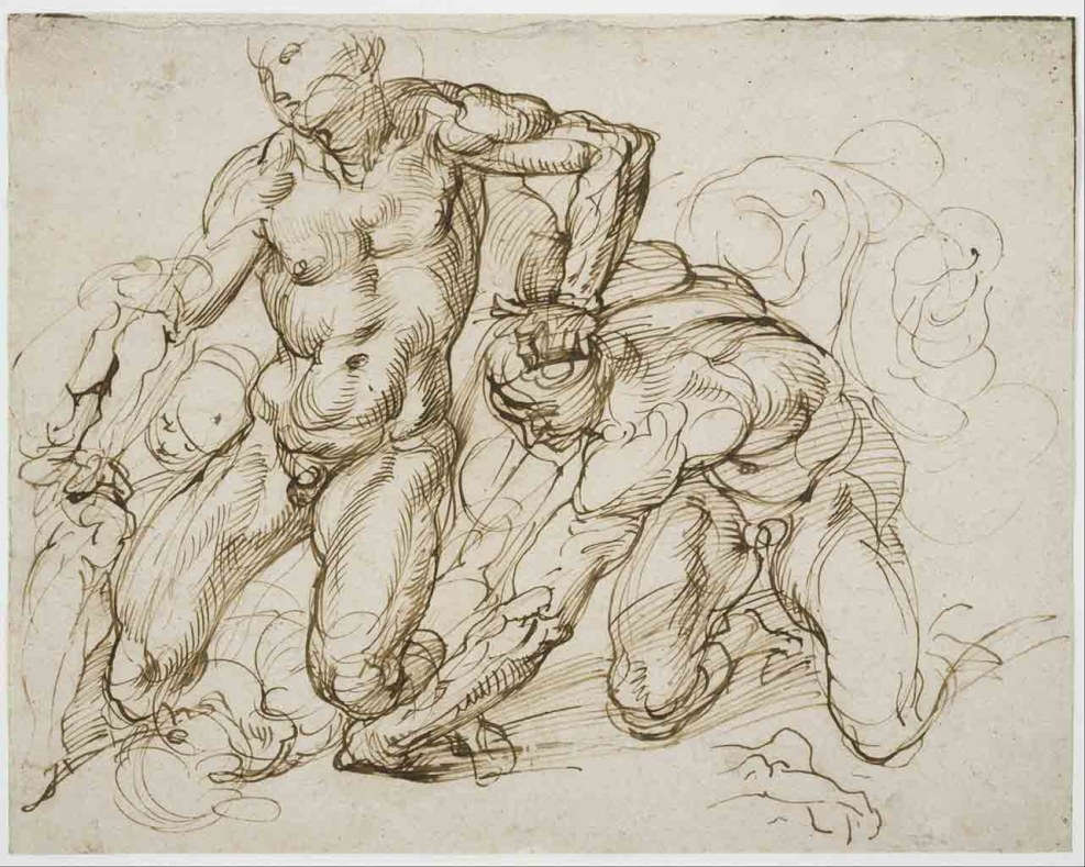 Michelangelo two fighters