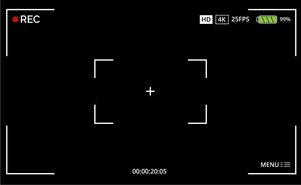 Frame screen of the camera