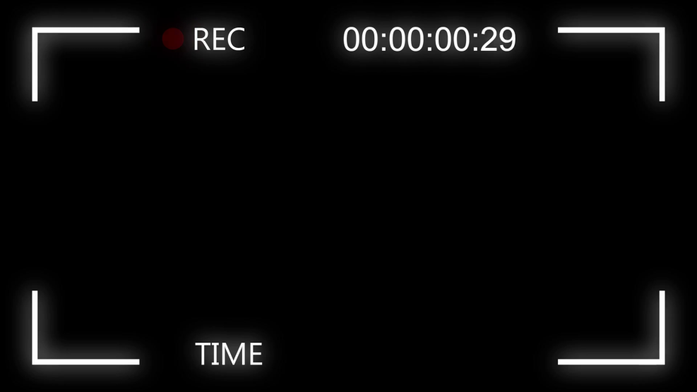 Camera screen on a green background