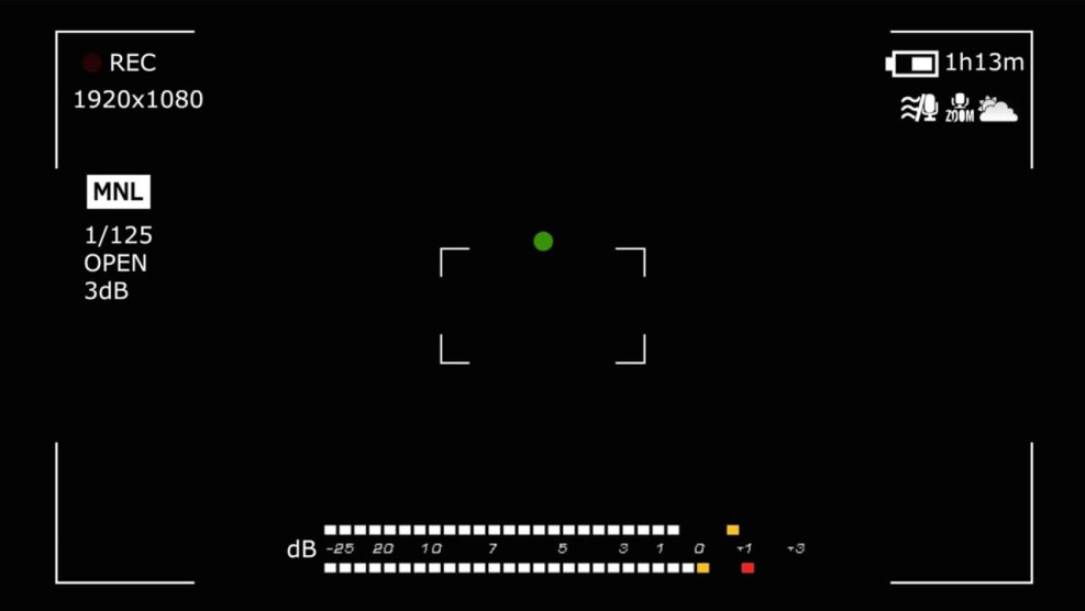 Frame directed to the camera