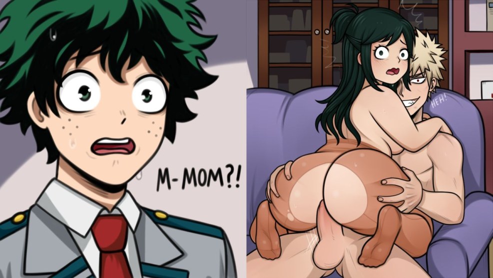 Hentai Heroic Academy Mitsuki Bakugo and Izuku Inko