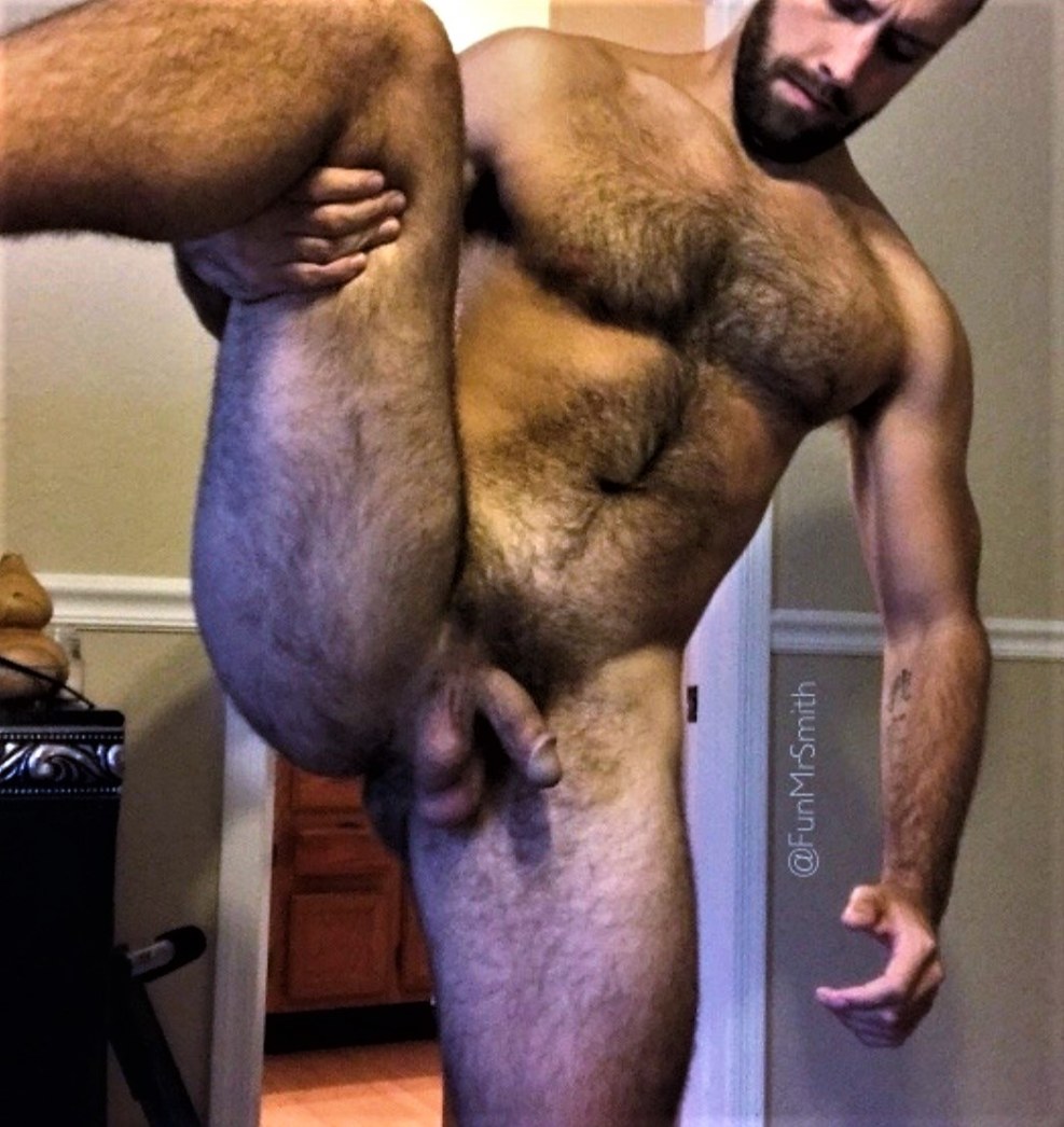 Big naked hairy daddy