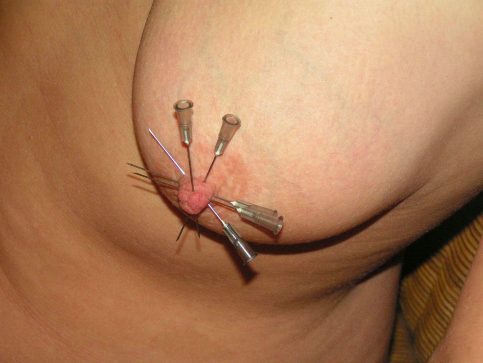 Needle Pain BDSM. Extreme Tit Torture, Pussy Torture