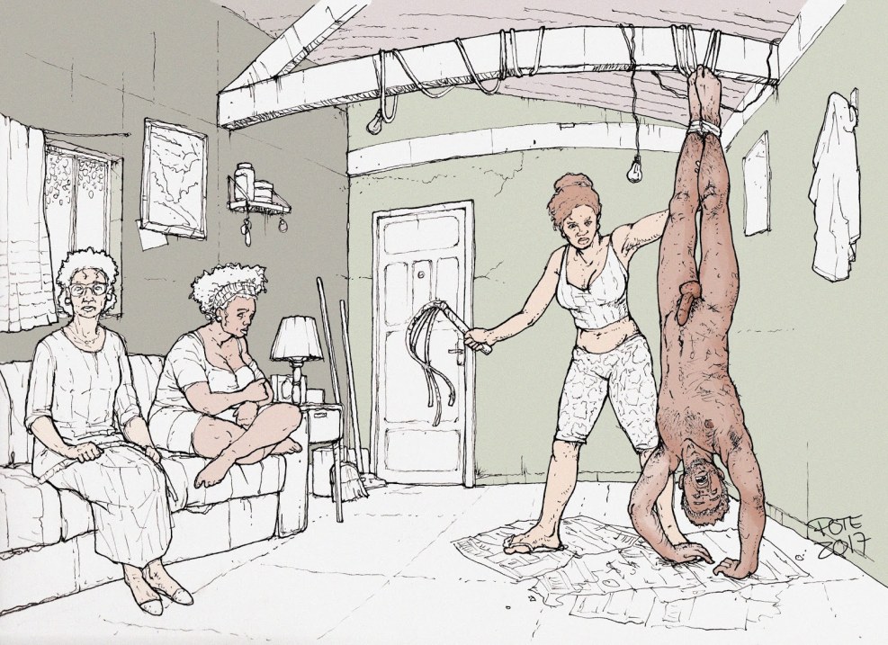 The nurse examines the penis