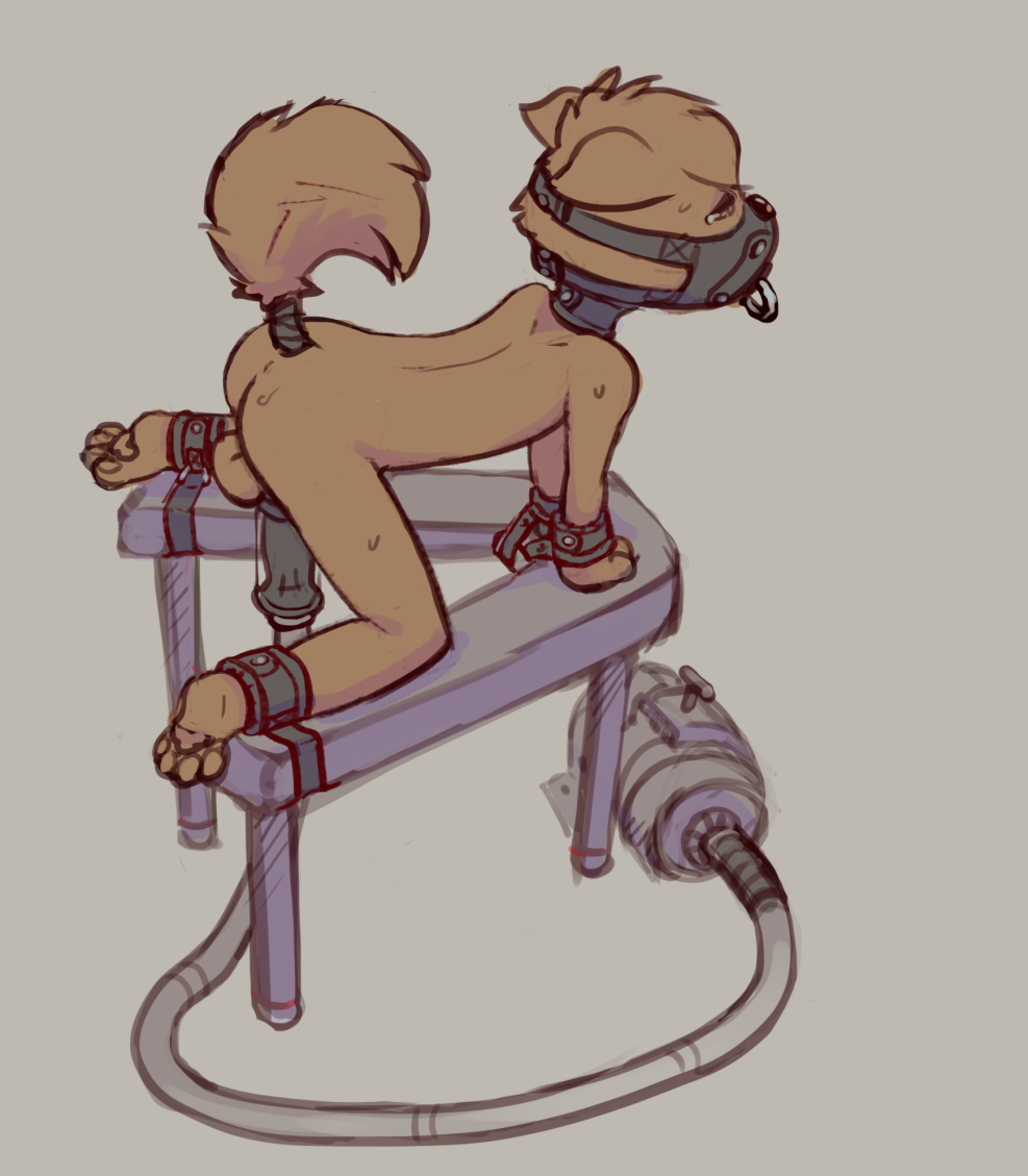 Furry Futanari Milking Machine