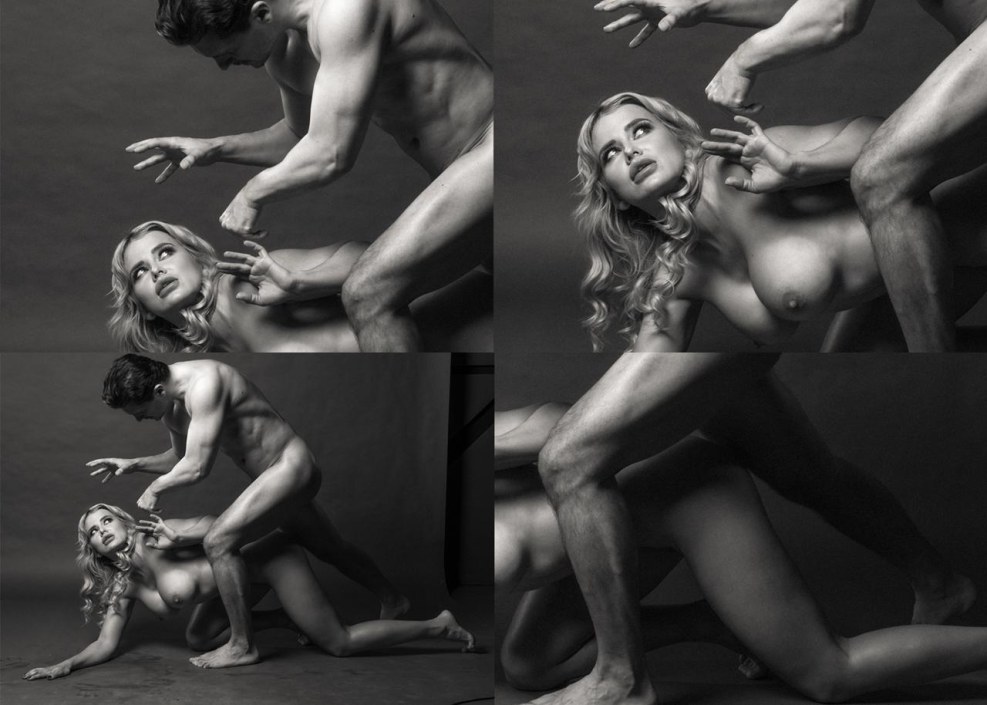 A beautiful girl sucks