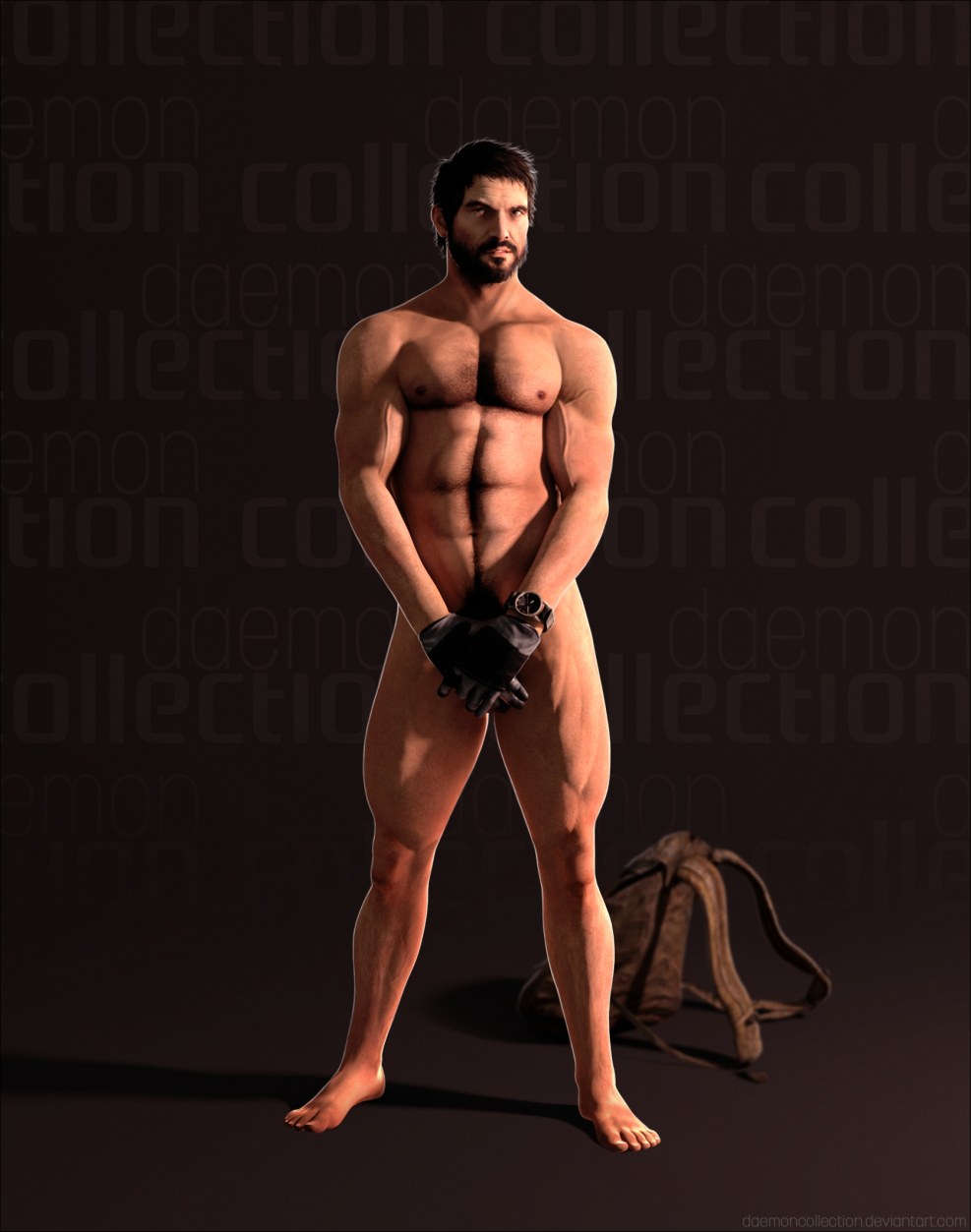 Naked Joel from The Last of Us