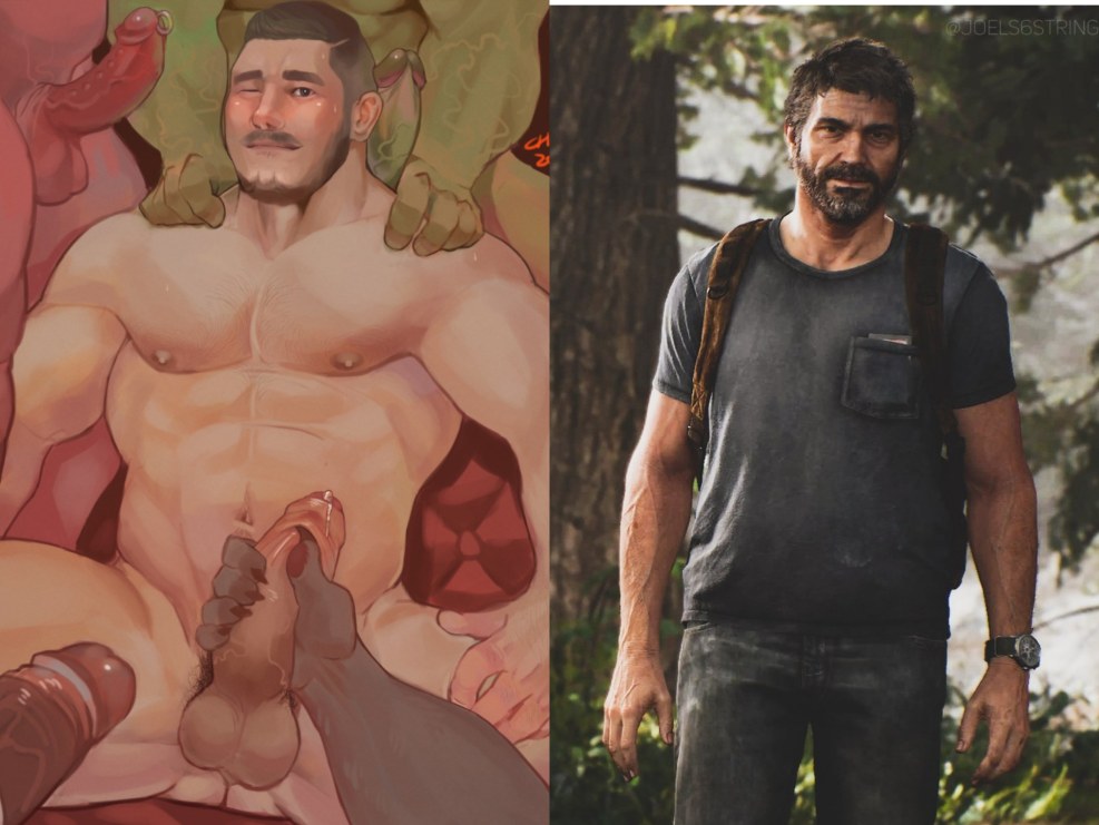 Naked Joel from The Last of Us