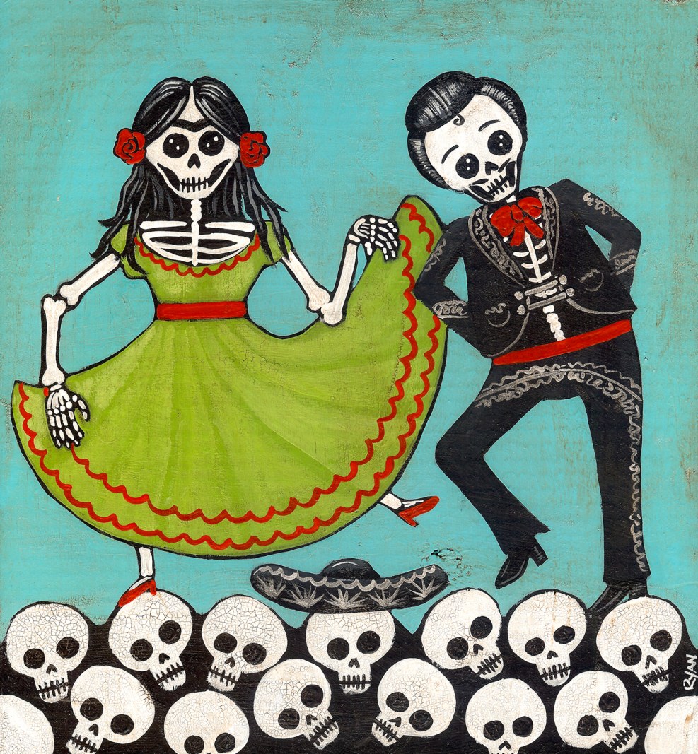 Mexican stickers on a white background