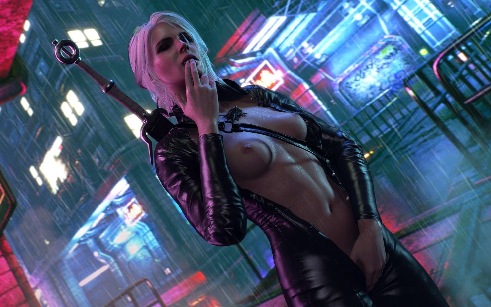 Naked women in a spaceship