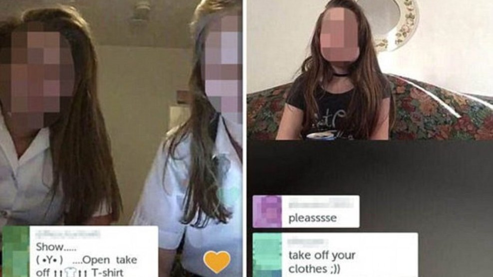 Self -shooting girls with social networks