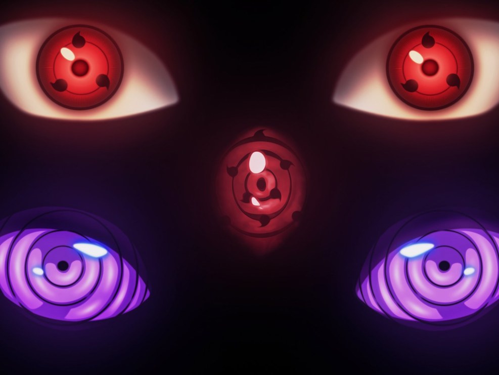 Eyes Naruto Sharingan and Rinnegan