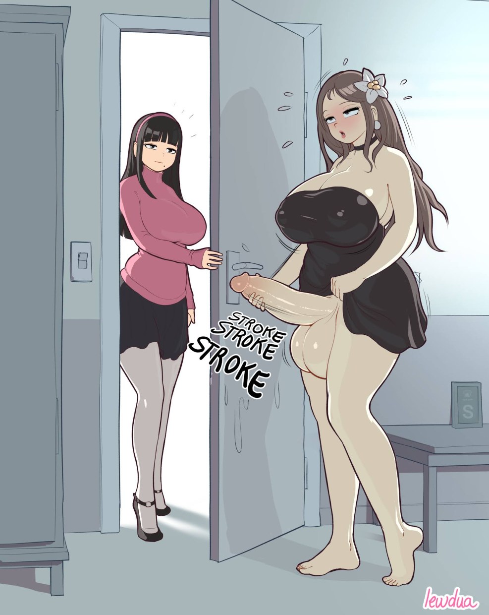 Hentai Futanari Lewdua comic book