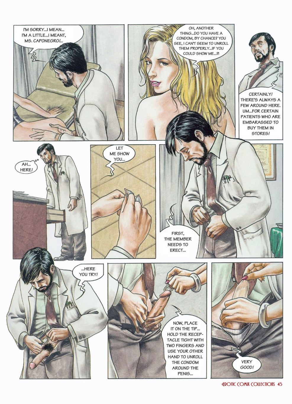 Ero comics about adventure