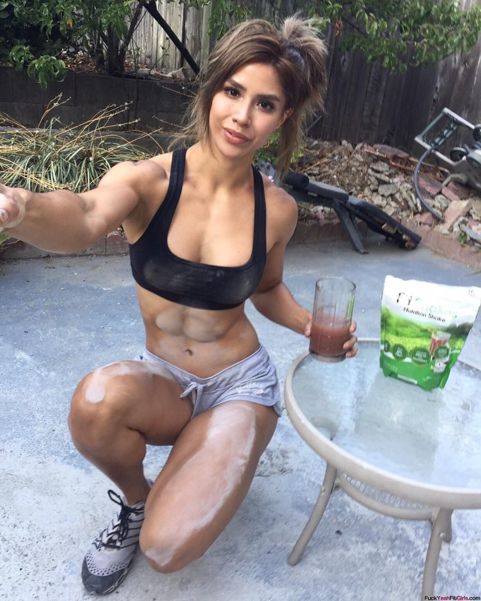 Esther Baxter in a bikini