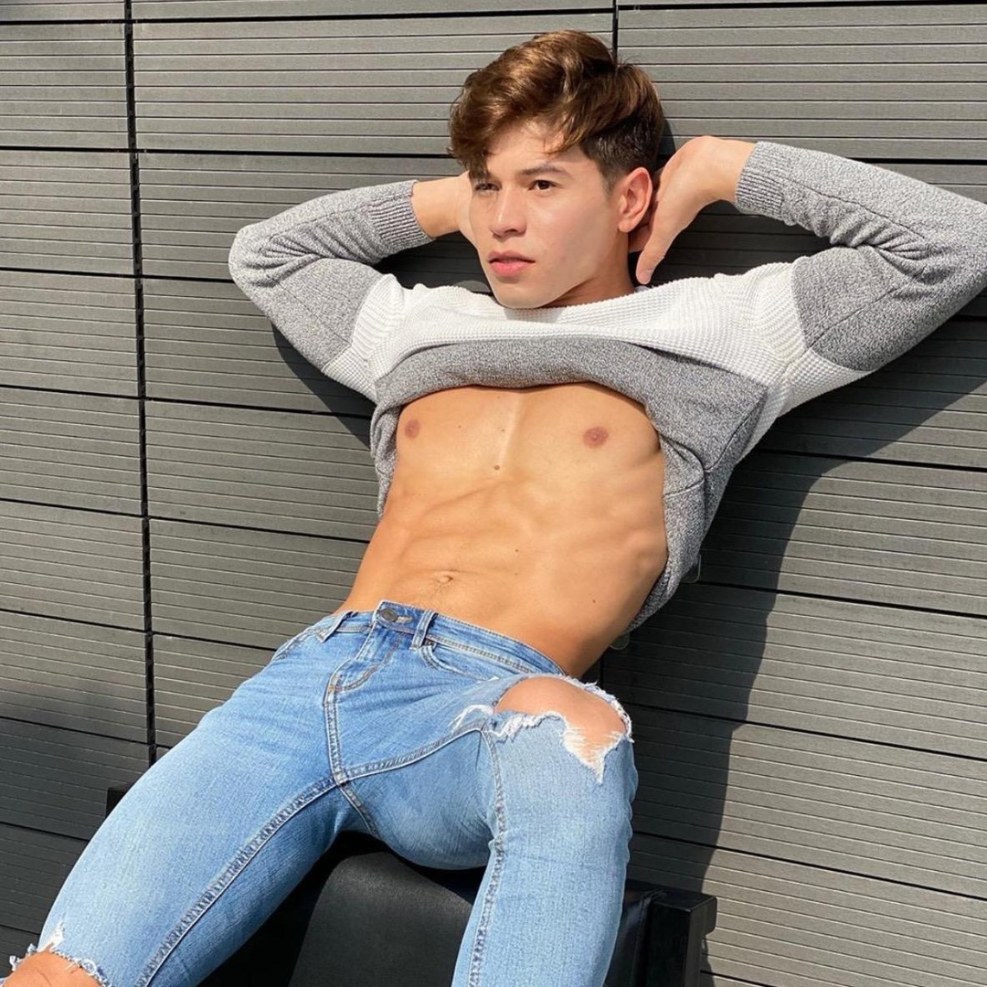 Torses of boys teenagers