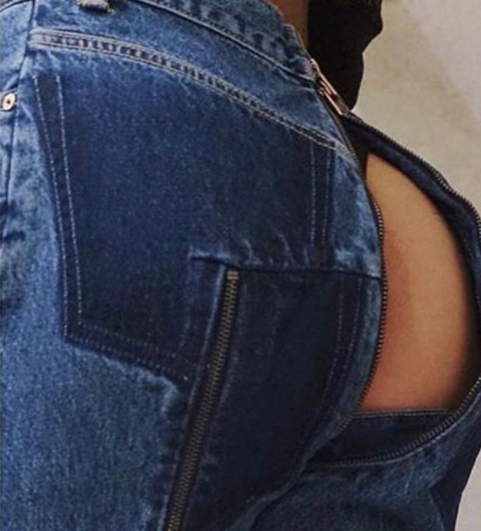 Torn jeans on the pope