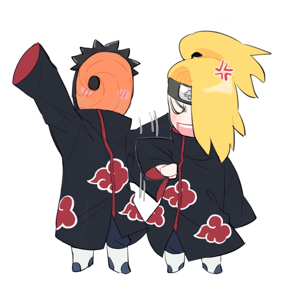 Hidan Deidara and Itachi