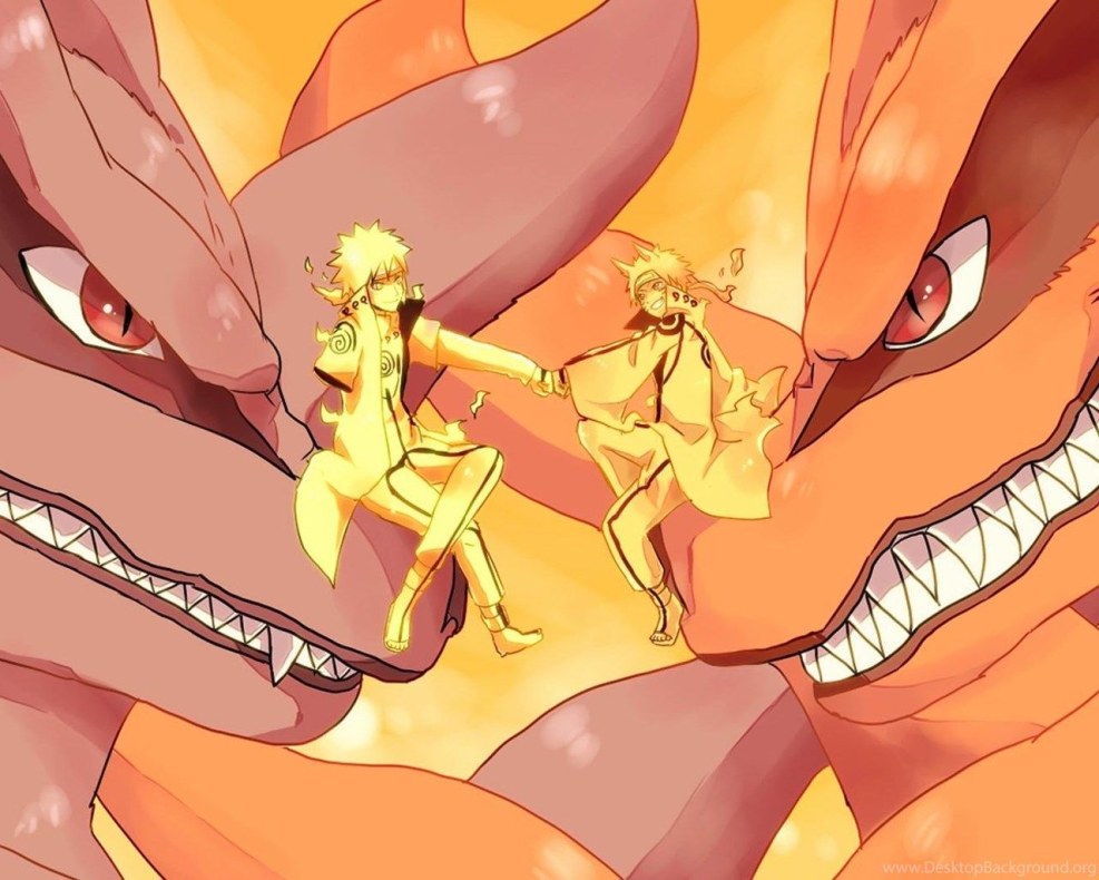 Kurama Minato and Kurama Naruto