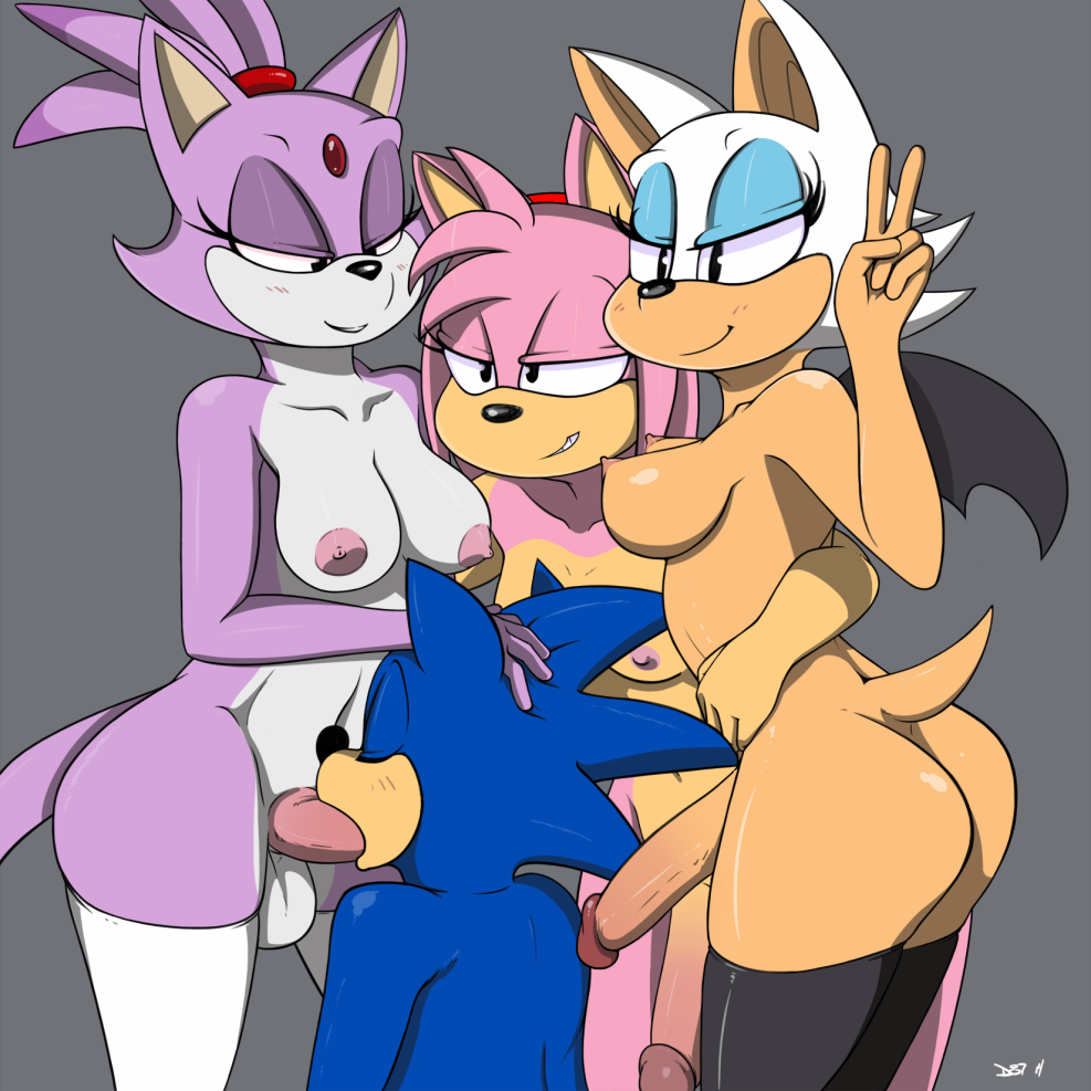 Amy Rose and Sonic Hentai Futa