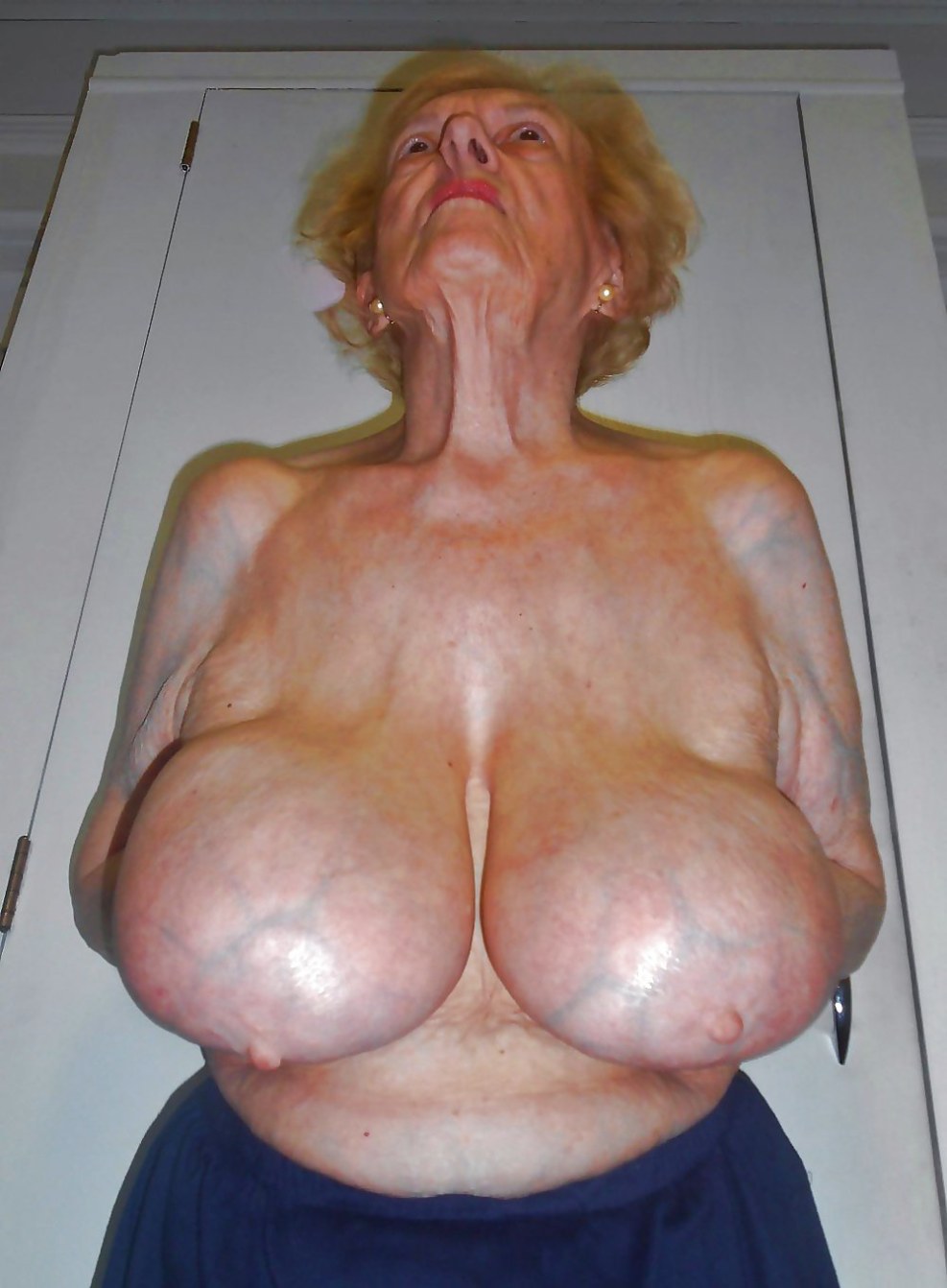 Big white boobs grandmother