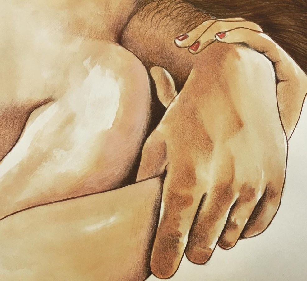 Passionate fuck on the bed