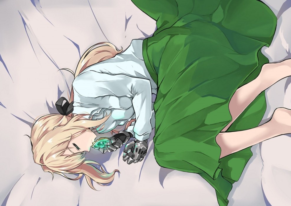 Violet Evergard is sleeping