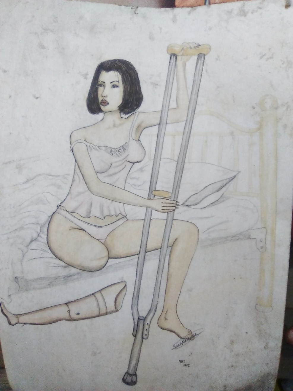 Amputa erotic drawings