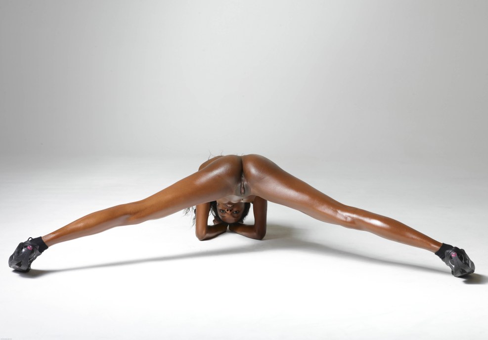 Long -legged thin black woman